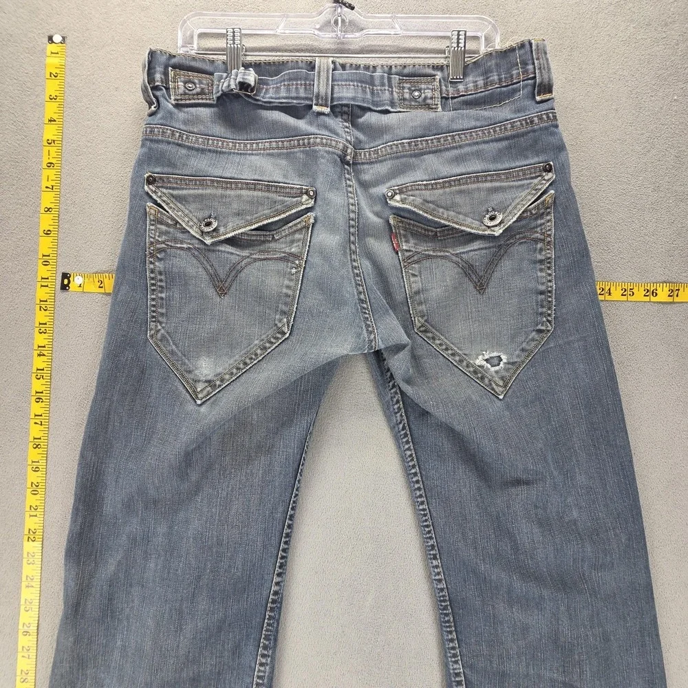 Vintage Levis Engineered Jeans Mens 32x32 Blue 503 Buckle Back Flap Pockets